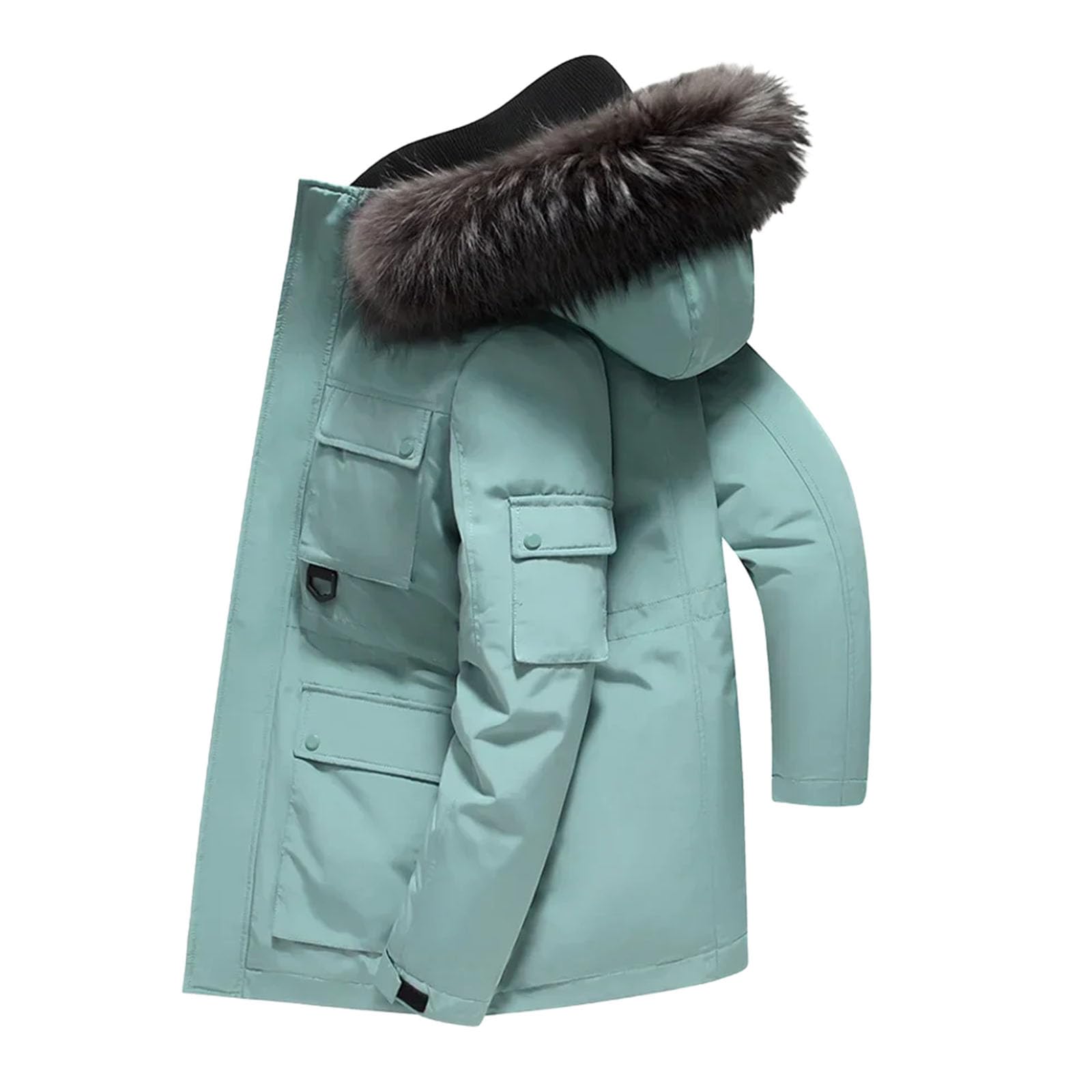 Parka homme hiver chaude et longue idéale pour marcher sous la neige en ville et montagne