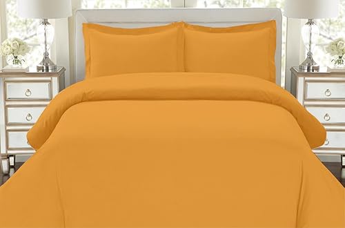 Miniatura 3 de Hotel Collection Bedding's 550 hilos 100% algodón egipcio California King Damasco sólido 3 piezas (funda de edredón con cierre de cremallera + 2