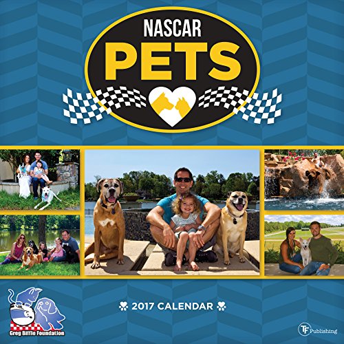 2017 NASCAR Pets 12 Month Wall Calendar