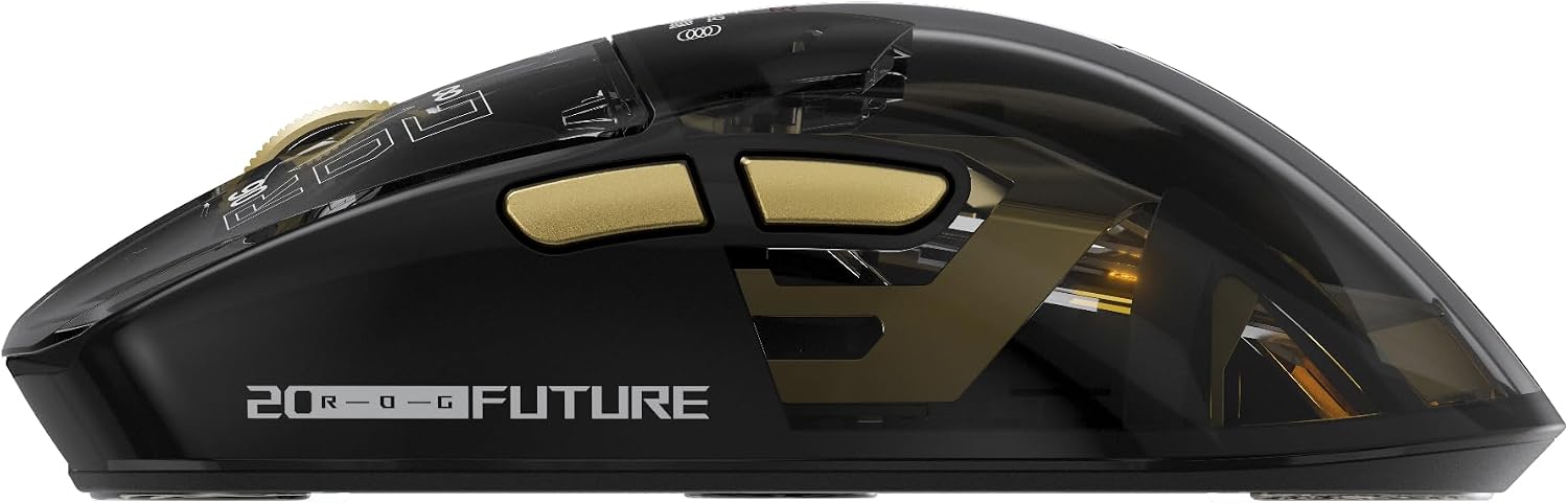 ASUS ROG 20th Edition Harpe II Extreme – Wireless Esports Gaming Mouse – 82g Lightweight, Tri-Mode Connectivity, 65K DPI, 8K Hz Polling, 24K Gold-Plated, Web Config – Gold/Black 19 61T8dG1DFML. AC SL1500
