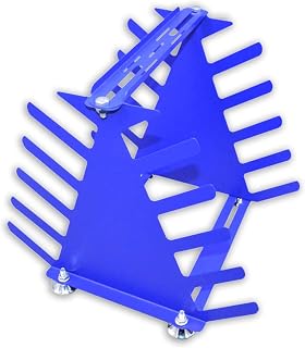 INTBUYING Desktop Screen Printing Squeegee Rack Silk Screen Squeegee Holder Adjustable Spatula Steel Organizer 5 Layers