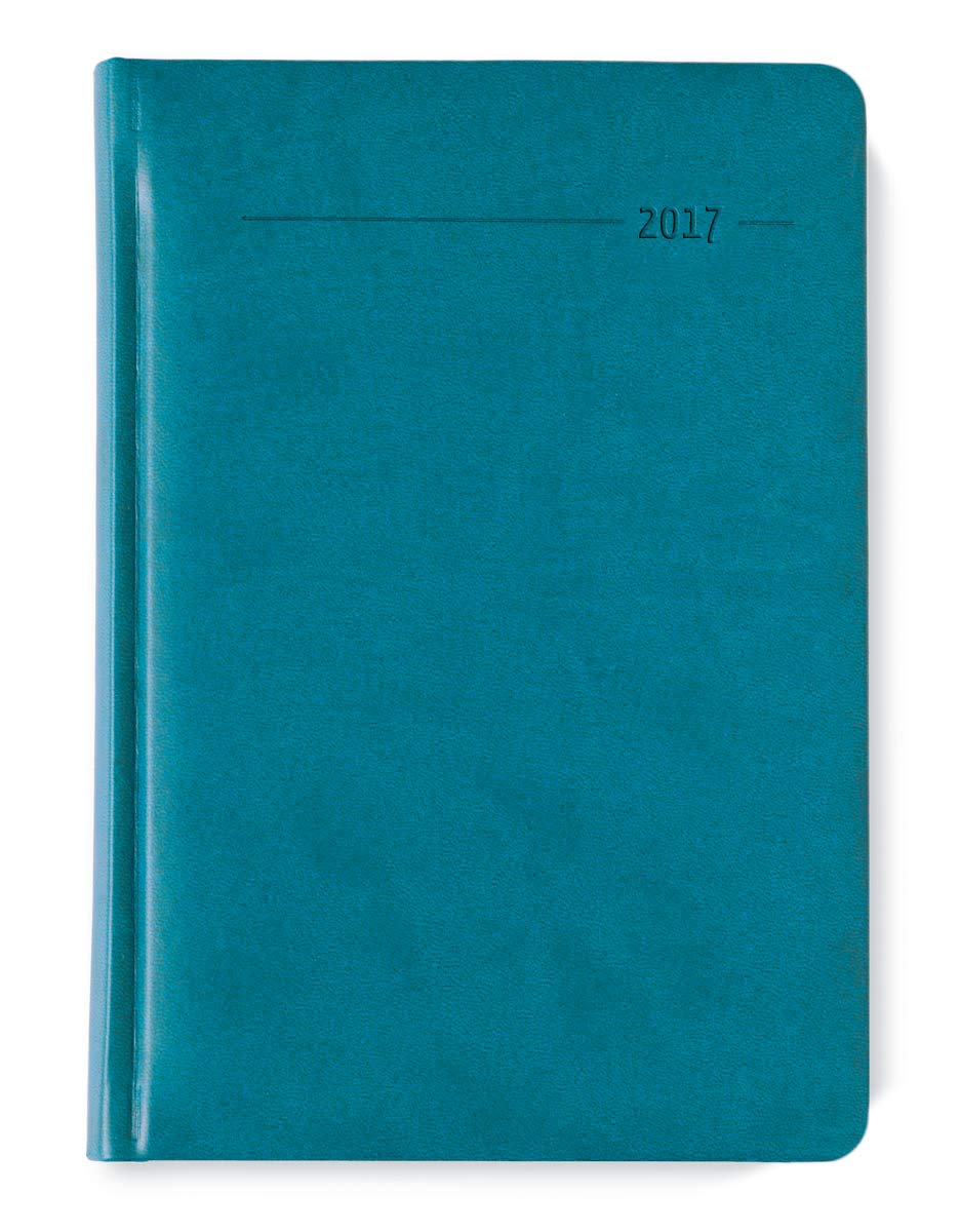 Tucson Turquoise Book Calendar 2023 - with Index Cut - Office Calendar A5-1 Day 1 Page - 416 Pages - Tucson Cover - Alpha Edition