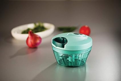 Lemj Hand Chopper 450ML, Easy Handy Pull and Cut Chopper 450 ml,Green Vegetable & Fruit Chopper