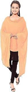 Stylesindia Cotton Solid Colors Women Dupatta scarves Shawl (PEACH)