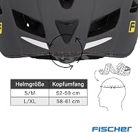 Fischer Urban Levin kerékpáros sisak, világító belső gyűrűvel - szürke - L/XL (58-61 cm) 6