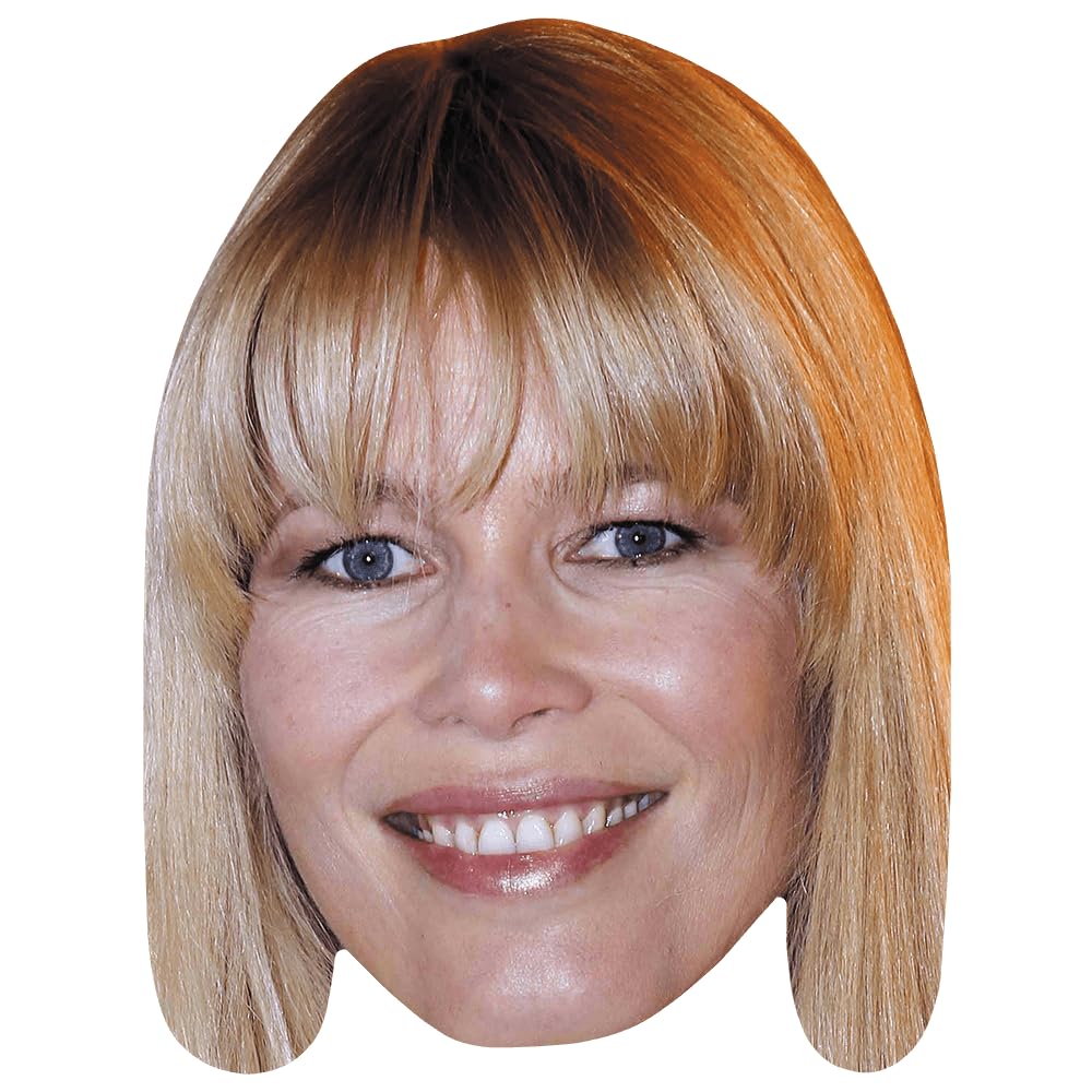 Celebrity Cutouts Lifelike Claudia Schiffer (Fringe) Celebrity Mask, Flat Card Face, Fancy Dress Mask