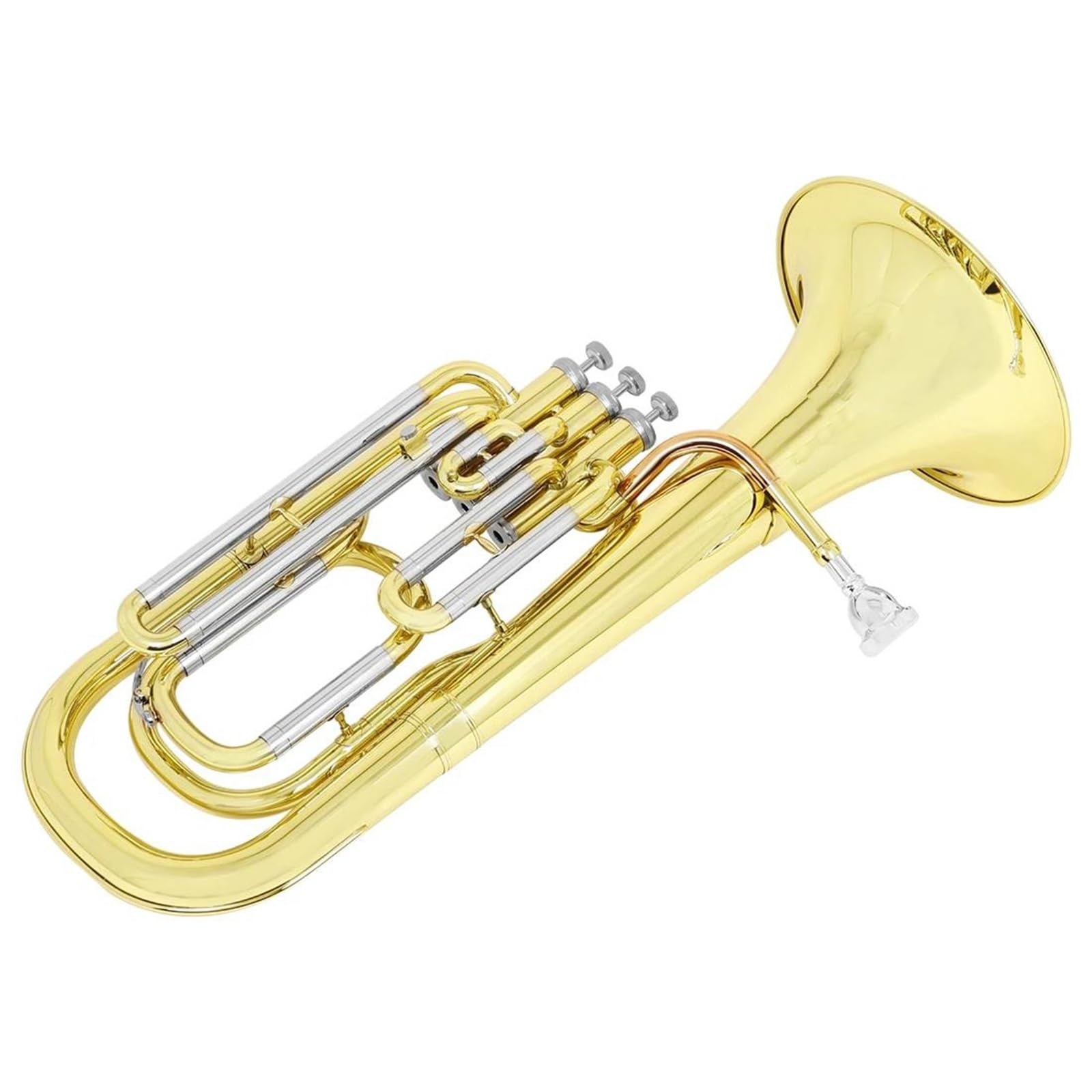 Eufonium Bb Euphonium 3 Kluczowy Pionowy Róg Tenorowy Baryton Z Rękawiczkami Materiałowymi Mosiężne Instrumenty Muzyczne