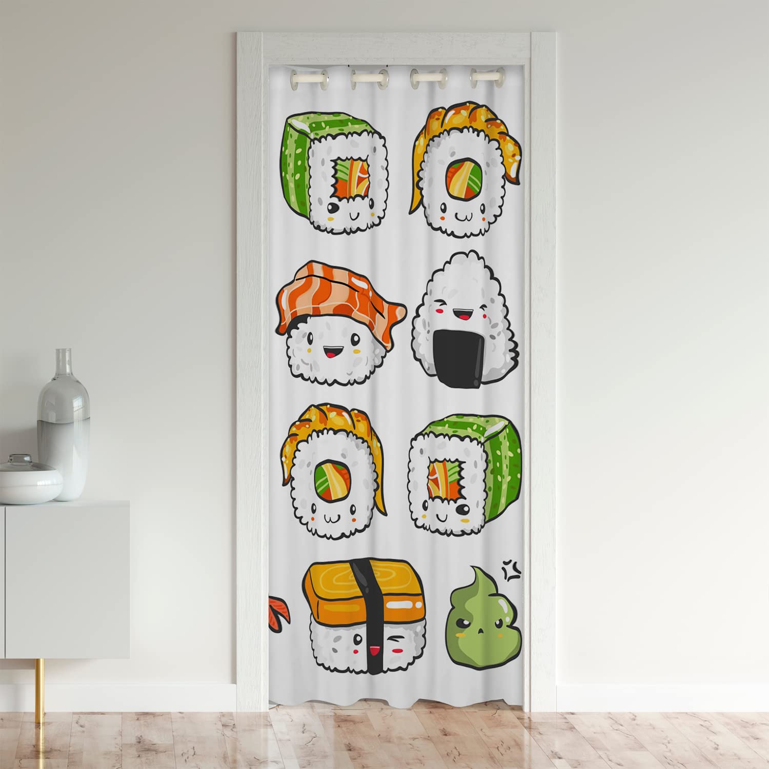 Erosebridal Kawaii Sushi Pattern Doorway Curtain 34