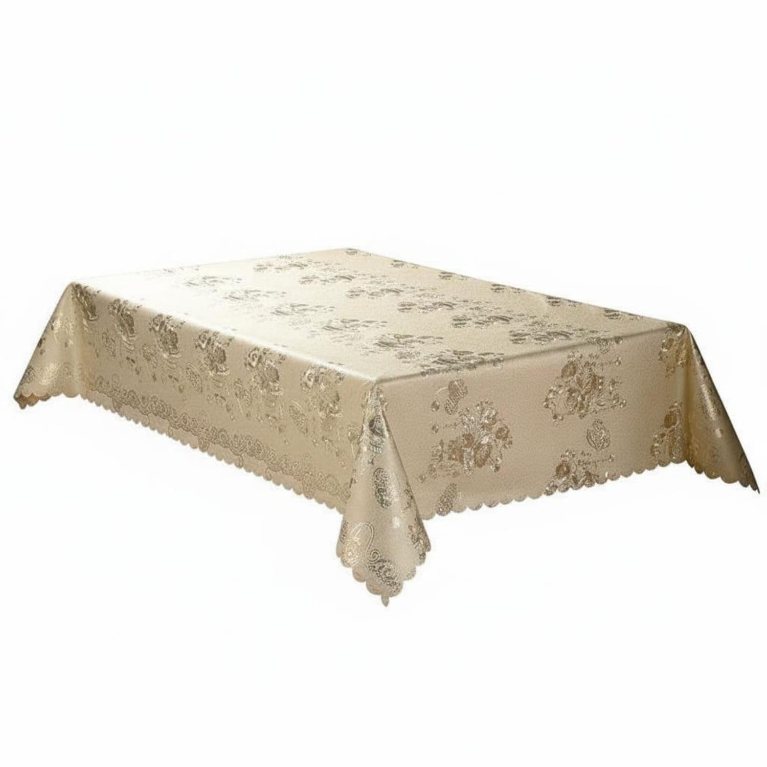 PVC Tablecloth Oil-Resistant PVC Table Cloth Waterproof Tablecloth Luxury Design Waterproof Dining Table Cover Heat Resistant, 137 * 137cm Square, Princess Basket | Home & Garden-image-33
