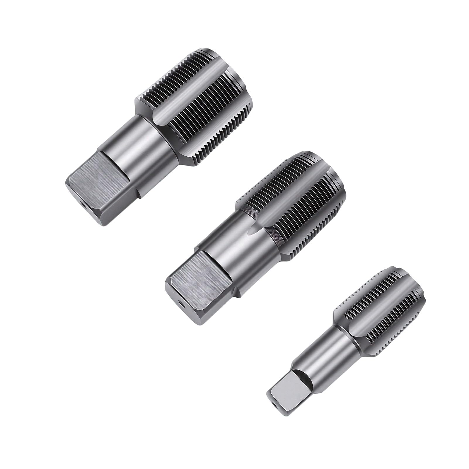 FTVOGUE Juego de Grifos para Tuberías NPT de 3 Piezas, Rosca Manual de