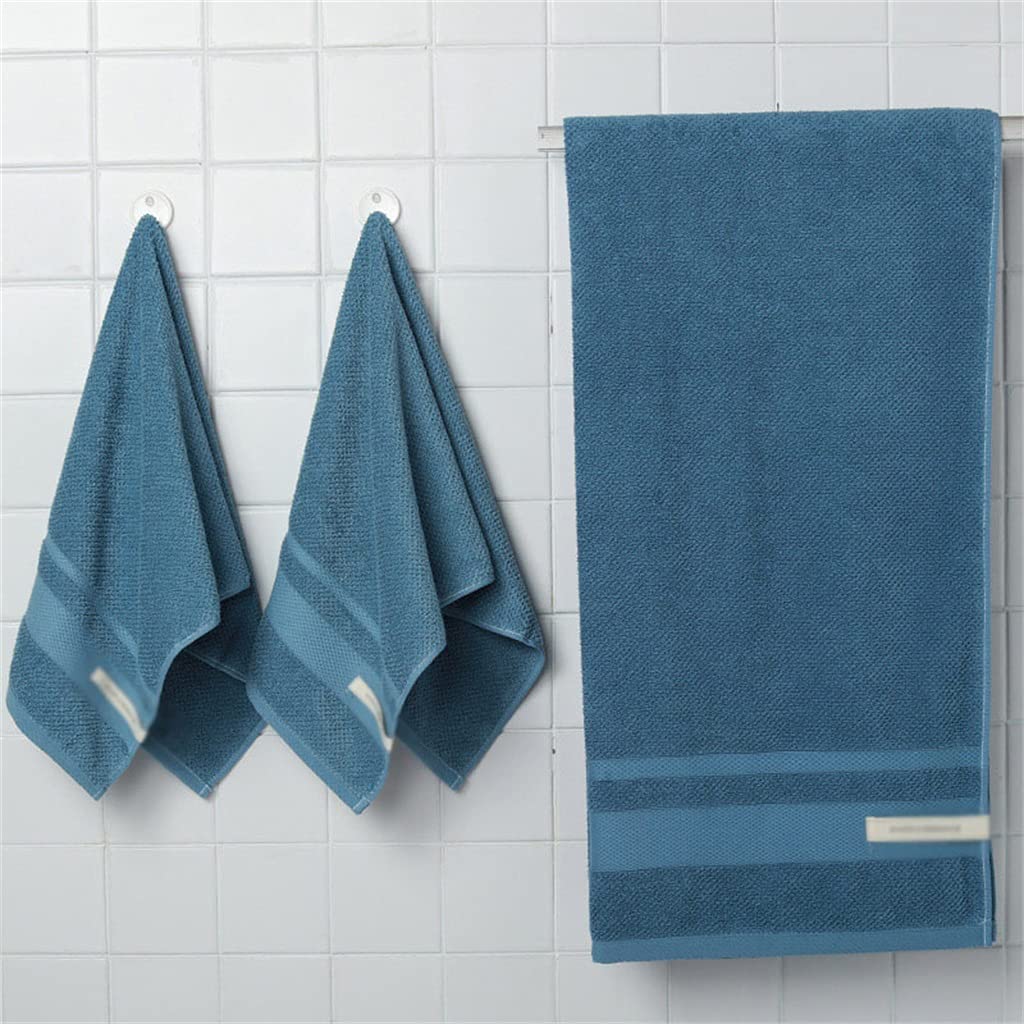 Cotton Absorbent and Skin-Friendly Household Bath Towels for Men and Women Couples Black