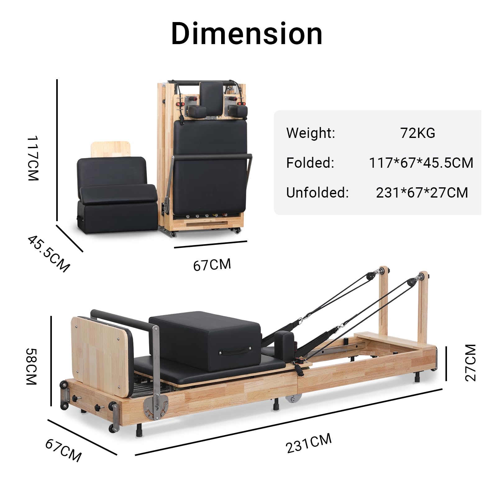 専用　ピラティスリフォーマー Amazon.co.jp: PURE PILATES ピラティスリフォーマー ラテックス
