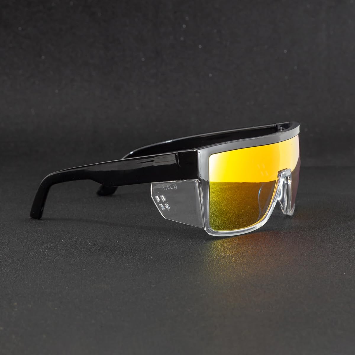 Gafas de sol polarizadas de seguridad para hombres y mujeres, protección UV400 e incluye protectores laterales extraíbles, ANSI Z87