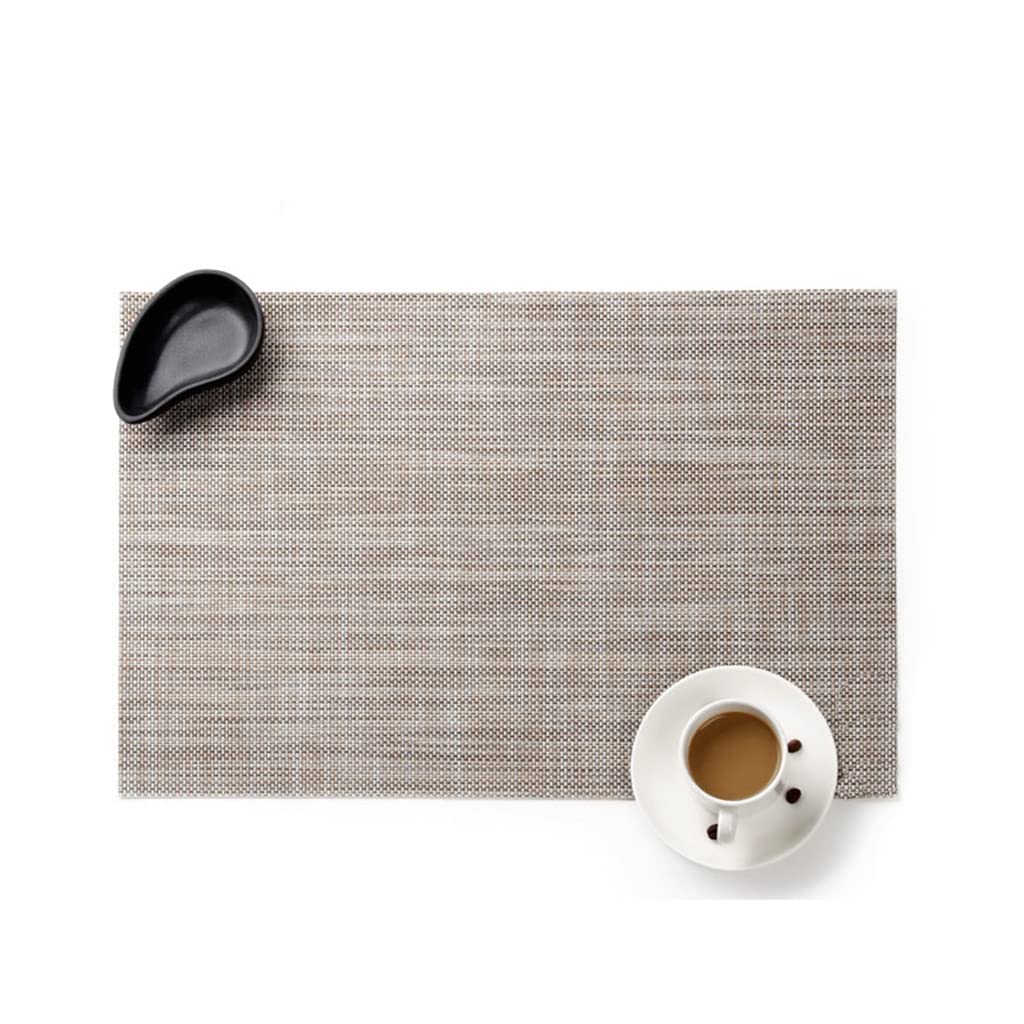 IANSHFKN European Placemats PVC Hotel Home Western Food Mat Linen Japanese Insulation Coaster Table