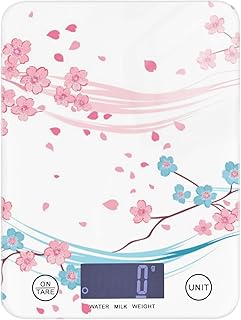 Mini báscula digital portátil de 5 kg/5 g, pequeña con 4 unidades para freír, pérdida de peso, especias, color rosa y azul