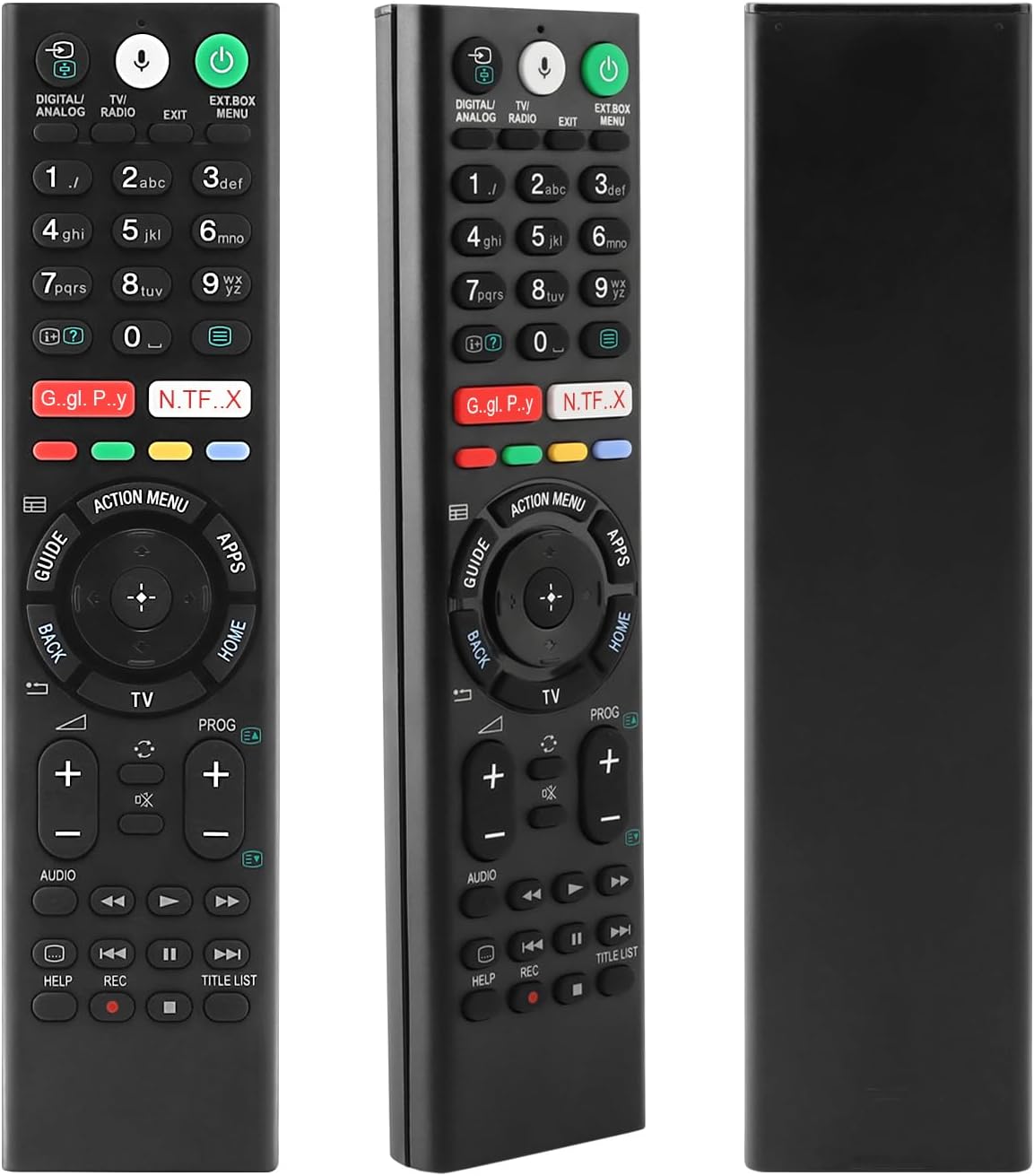 RMF-TX310E Voice Remote Replacement for Sony TV Remote Control, Compatible with Sony Bravia Smart TV KD-43XF8096 KD-43XF8588 KD-49XE8004, with 2 Shortcut Buttons
