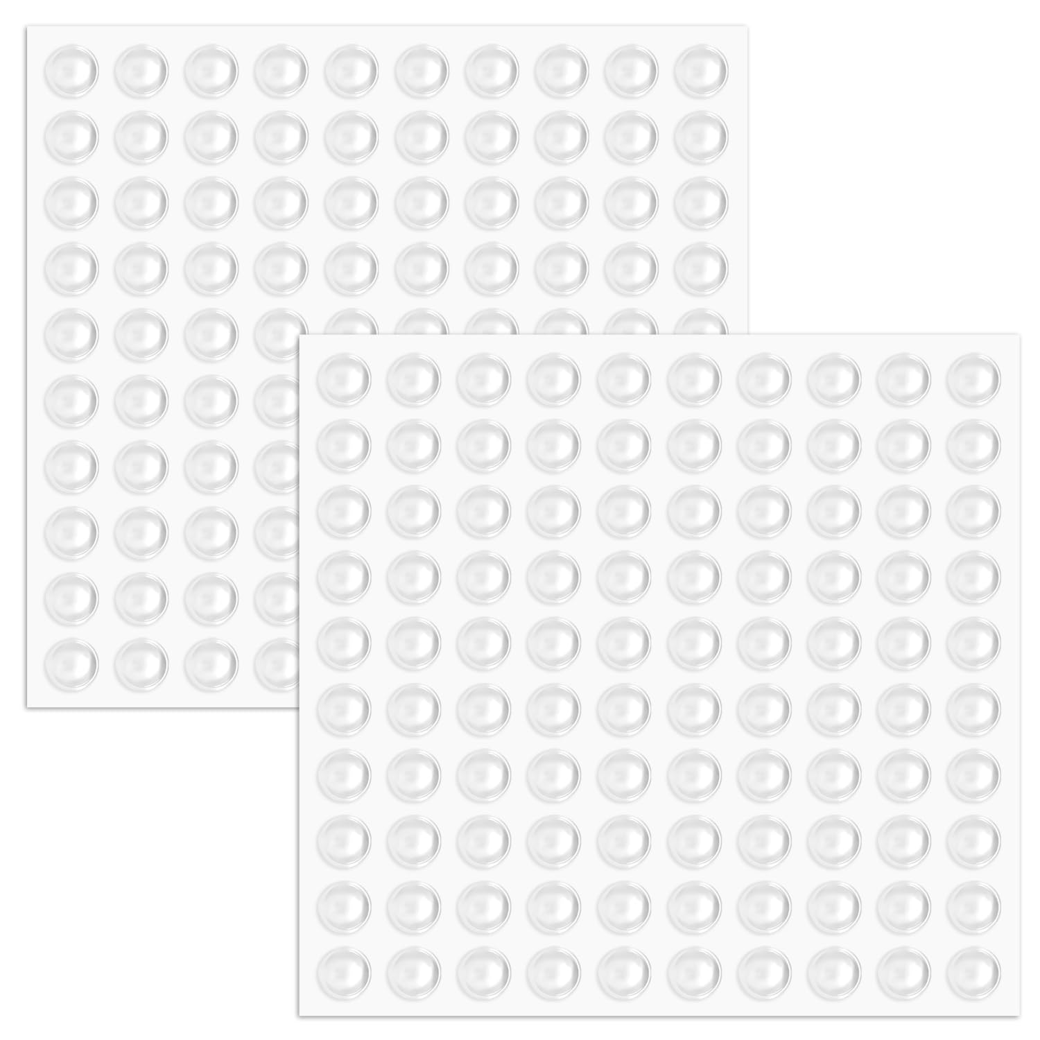 200 Pcs Furniture Bumpers, Silicone Clear Cabinet Door Bumpers Adhesive Cabinet Bumpers 8 * 3mm Transparent Pads for Furniture & Doors Protector Glass Tables Crafts