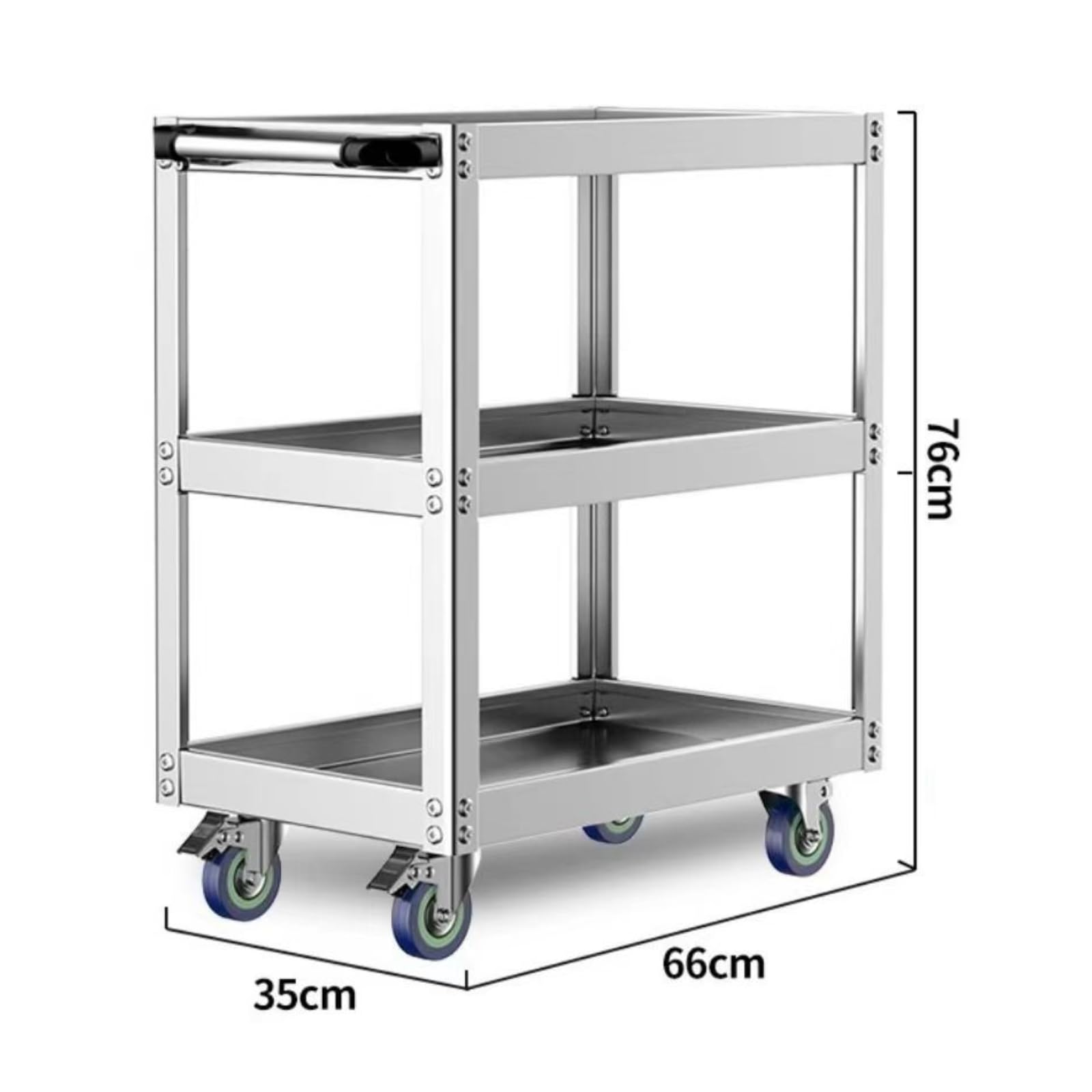Carrello Portautensili in Acciaio Inox a, 66 35 76cm, style to 4