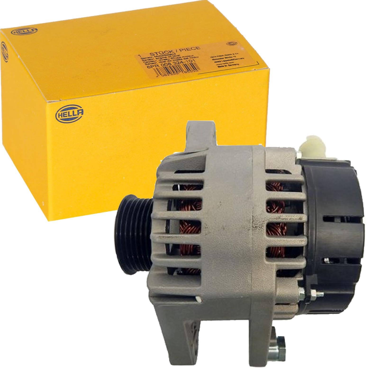 HELLA 8EL 012 430-331 Generator/Lichtmaschine - 14V - 80A | 8EL 012 430-331 Kompatibel mit 107 (pm_, Pn_),aygo (_B1_),Aygo Kasten/schrägheck (_B1_),C1 (pm_, Pn_)