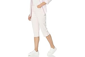 Amanda Gloria Vanderbilt; Capri Blue Wash Stretch Denim Jeans Capris