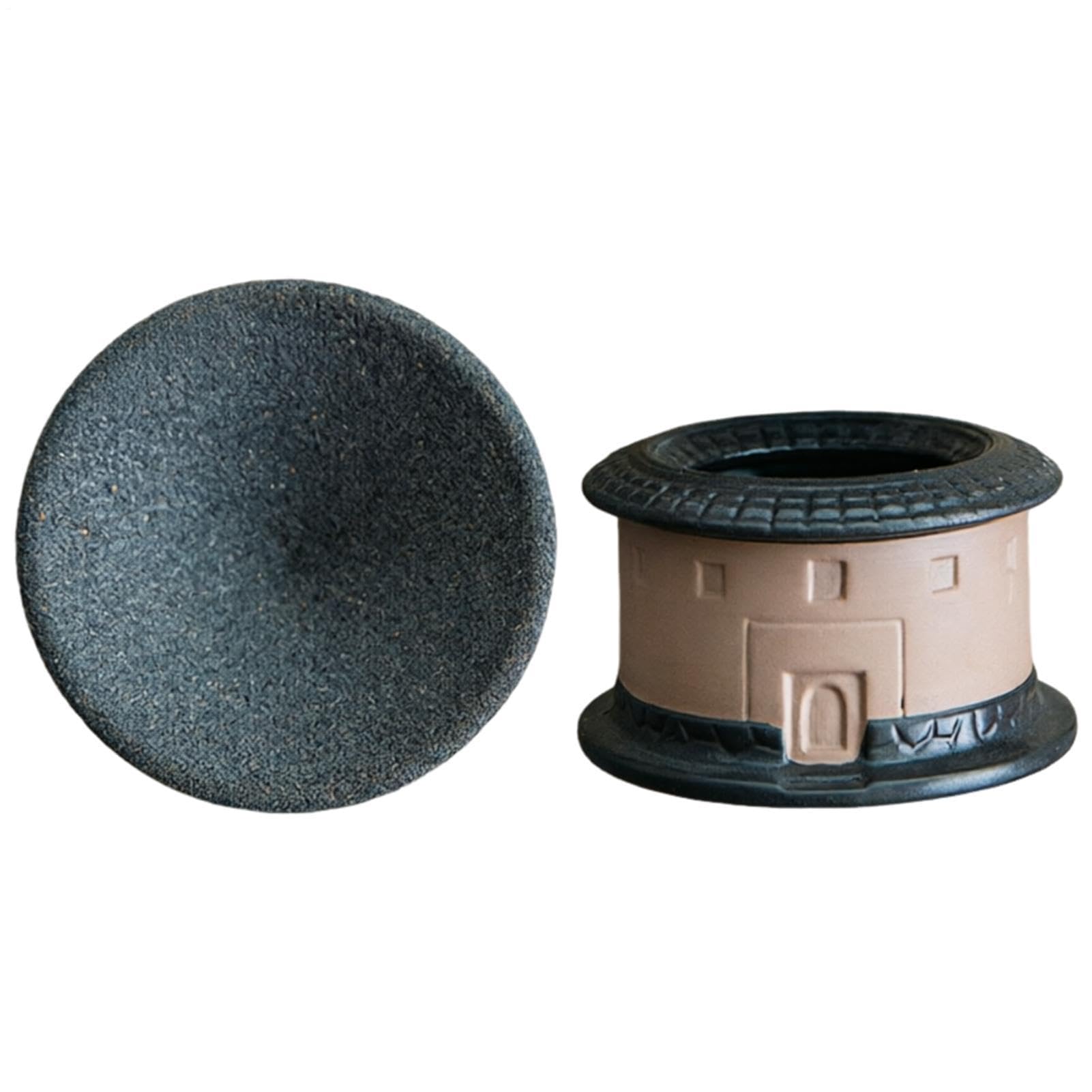 Colador de té – Casa divertida microporosa de cerámica – Pequeño colador de té suelto infusor – para el hogar, cocina, apartamento, dormitorio, restaurante, comercial, camping, picnic, viajes al aire