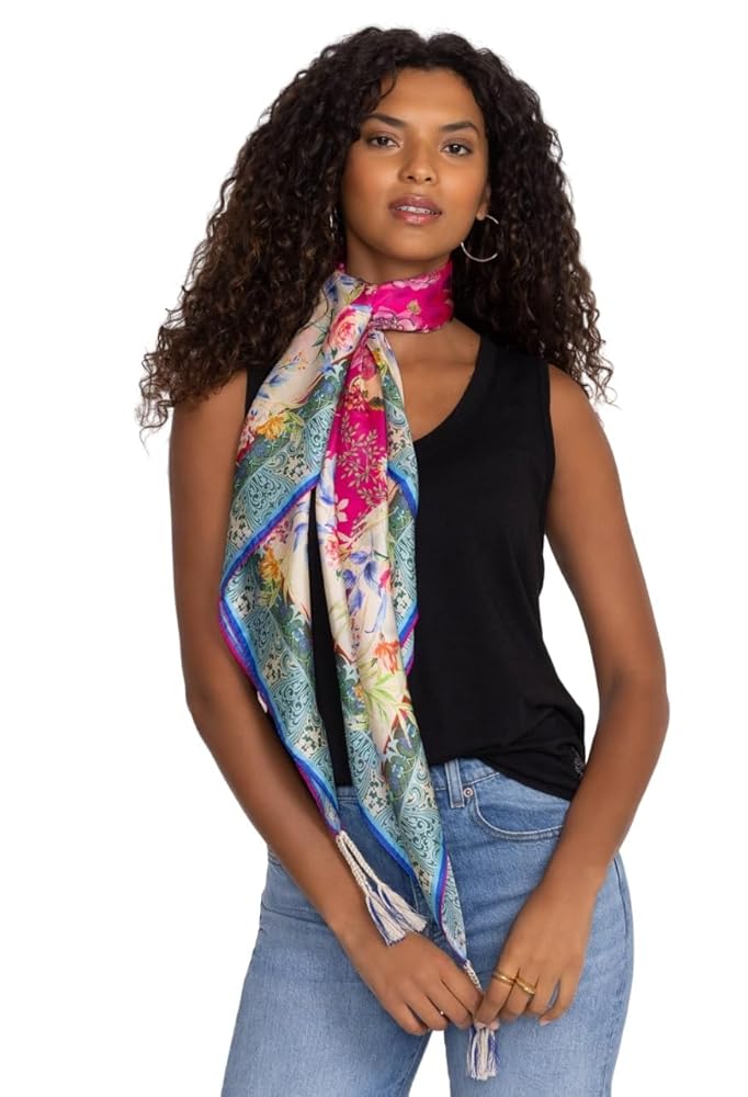 【eL×ONE】Flower Large Scarf Amazon.com: db11 Pack of 4 Chiffon Floral Scarf for Women