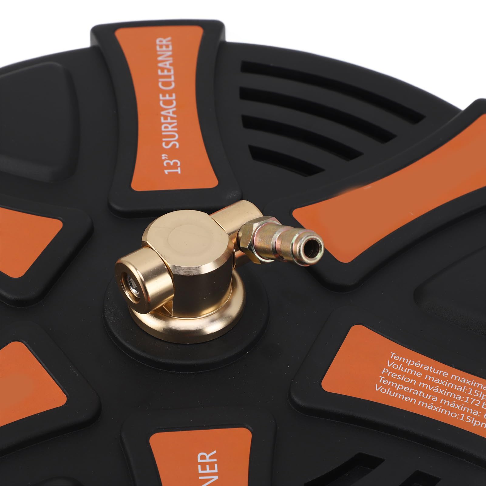 Limpiador de Superficies de Lavadora a Presión de 13 Pulgadas, Accesorio de Lavadora Eléctrica de Acero Inoxidable para Limpieza de Calzadas, Aceras y Patios, 2500