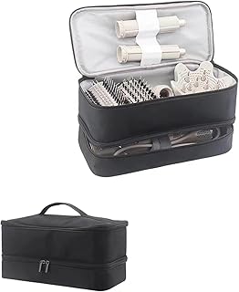 Double-Layer Carrying Case for Shark Flexstyle, Travel Case for Shark 430/440 Flexstyle, Portable Storage Case for Shark Flexstyle/Dyson Airwrap Styler and Attachments