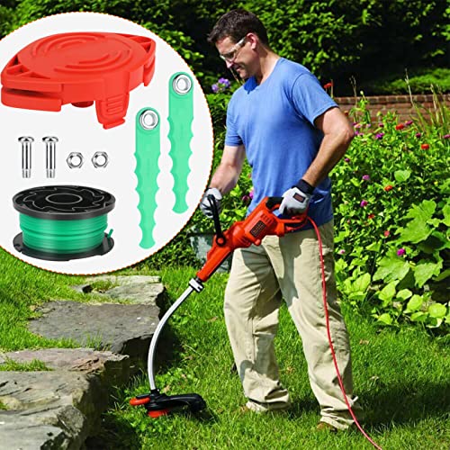 Kaberalty SF-080 Trimmer Head Blade+Spool Line 20ft 0.080\" Compatible with Black and Decker SF-080-BKP GH3000 LST540 GH3000R LST540B String Trimmer (21 Pack) - Thumbnail 6