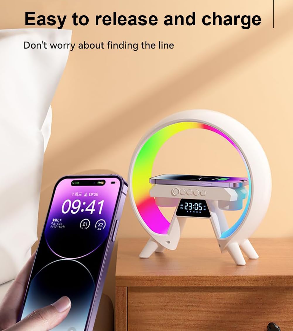 Lampada di ricarica wireless - Lampada d'atmosfera intelligente