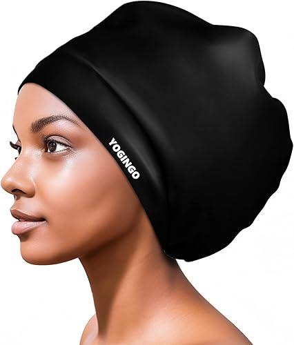 Extra Large Swim Cap - Swim Cap for Long HairShort Hair, Swim Cap for Braids and Dreadlocks - Silicone Swim Caps, Keep Hair Dry