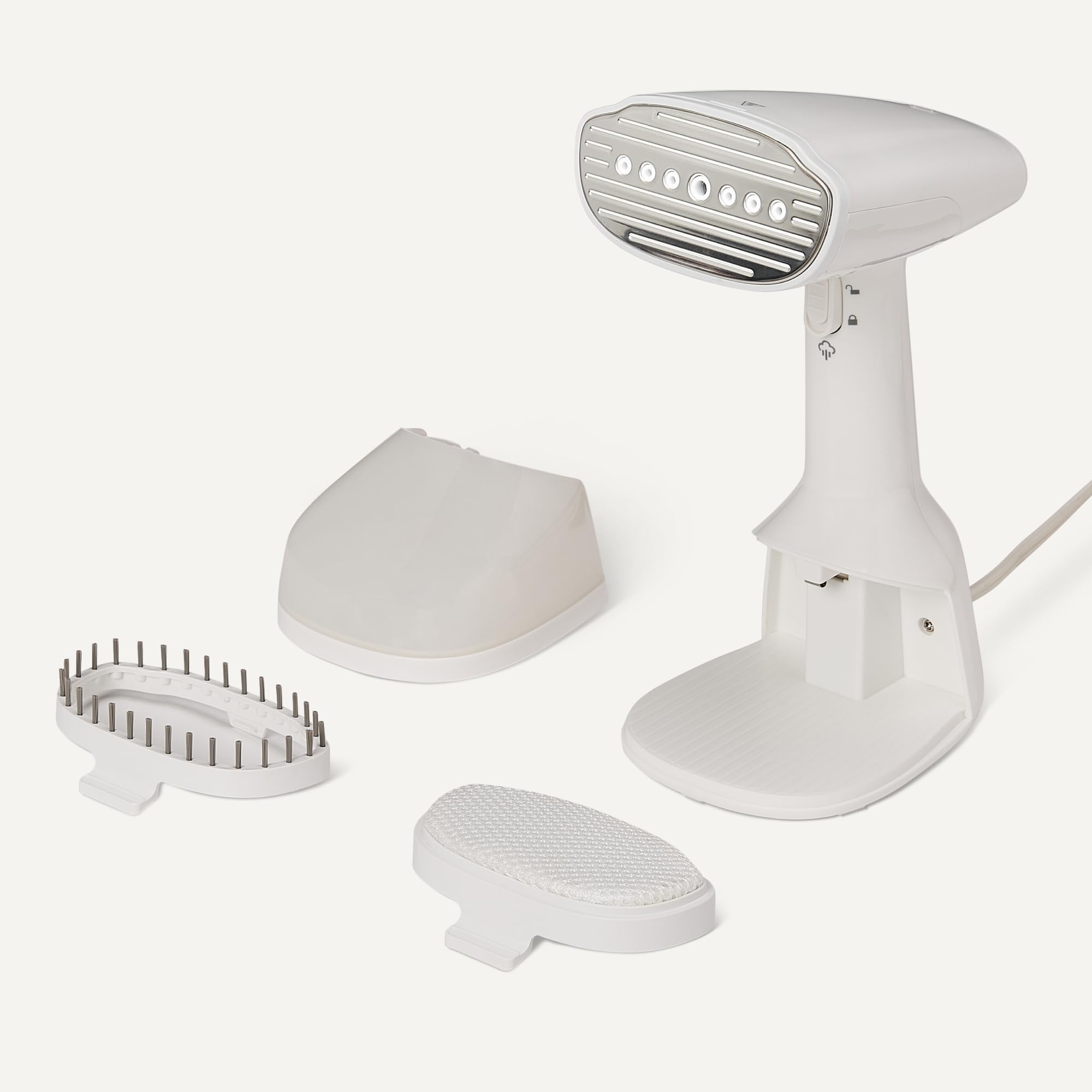 Amazon Basics Turbo Extreme Steam Ferro da stiro a vapore verticale portatile 1500 W Bianco