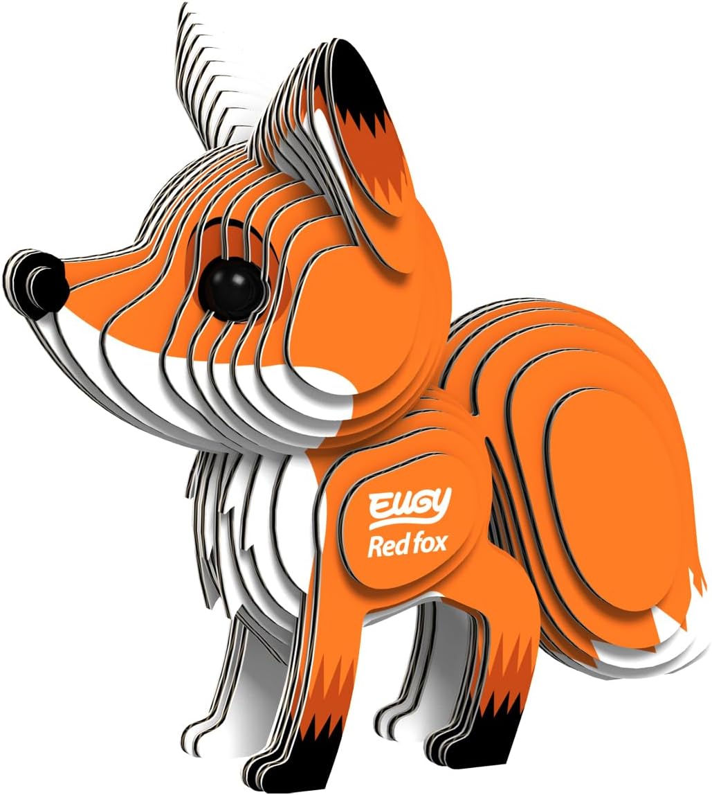 EUGY 072 Red Fox Eco-Friendly 3D Paper Puzzle [New Seal]