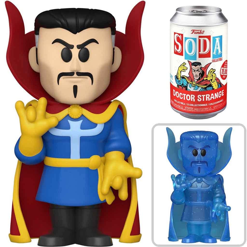 Funko Vinyl Soda: Marvel - Doctor Strange (Formato Lattina) - Figura Collezionabile 10,8 Cm Con Carta POG - 1/6 Possibilità Di Variante Chase