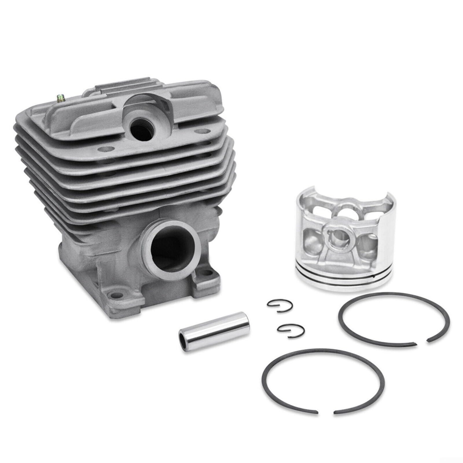 Cilindro ad alesaggio grande per kit PISTONE per motosega MS661 56mm per rivestimento NIKASIL Parte di ricambio ad alte prestazioni n. 1144-020-1200 Set completo con anelli di sicurezza per