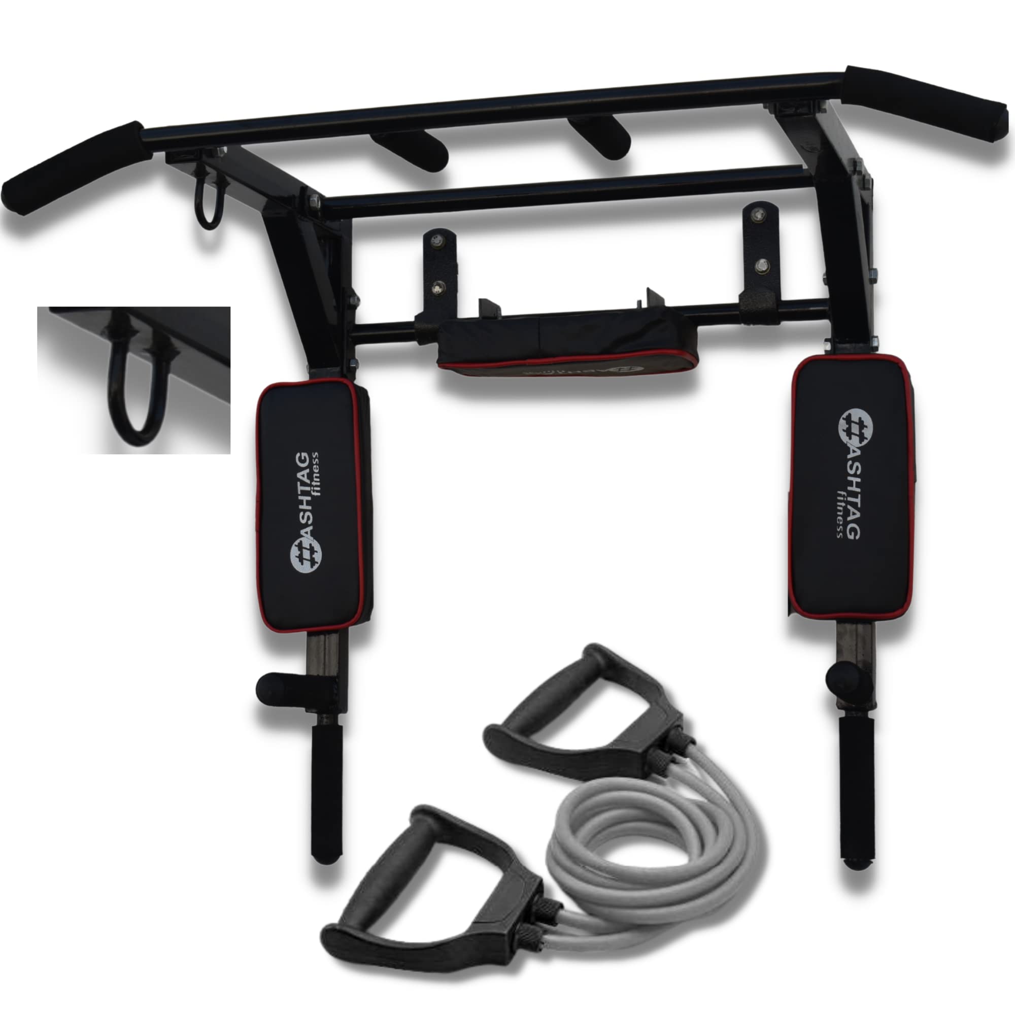 HASHTAG FITNESS wall mounted pull up bar multifunctional chin up bar for home stand with hanging bar (B09W9XXC3L) Amazon Price History, Amazon Price Tracker