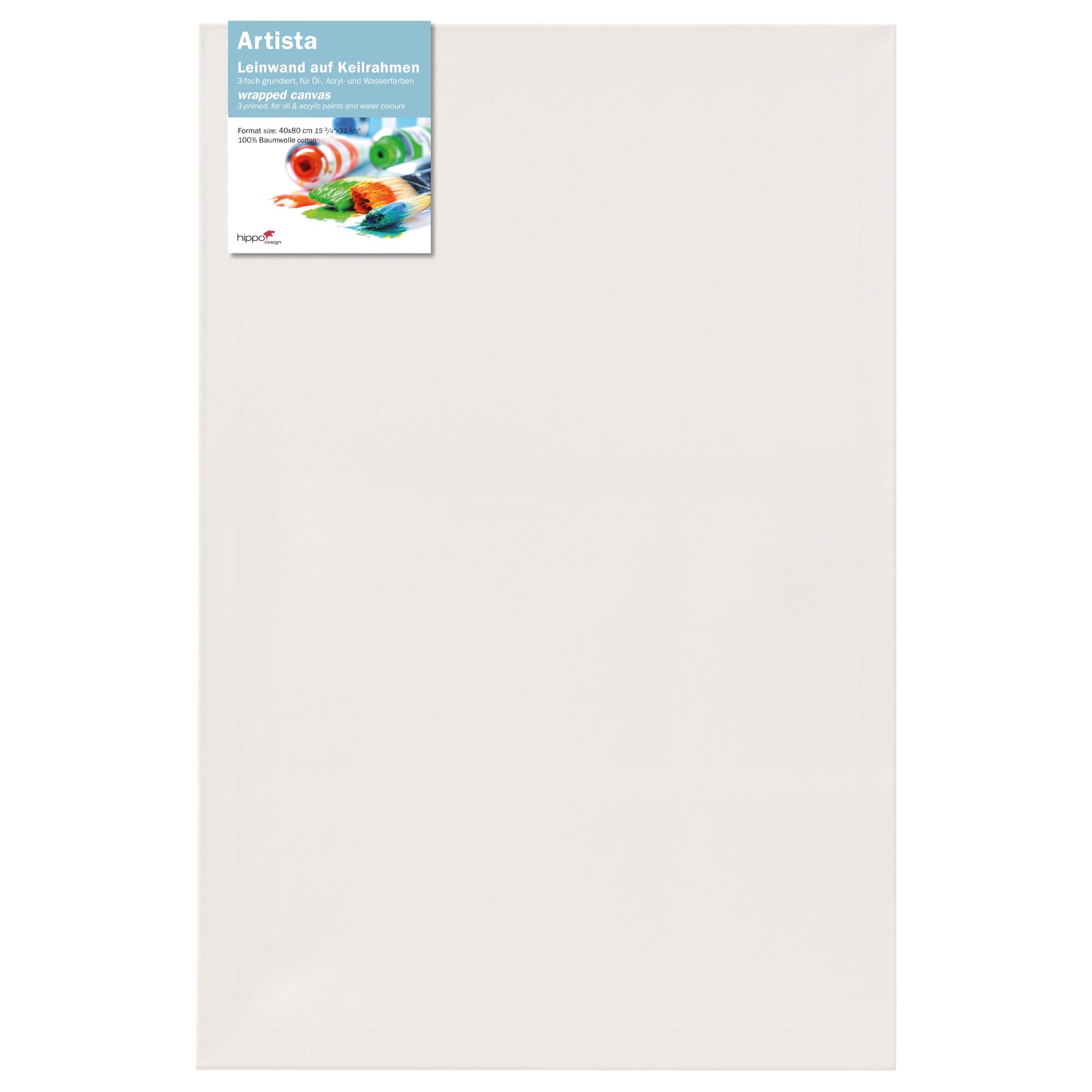 walther design Toile Sur Châssis, À Peindre, 40 x 80 cm