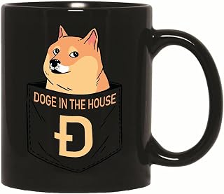 Dog Animal Gift with Pocket and Quote for House Pet Owners 11oz 15oz Black Coffee Mug