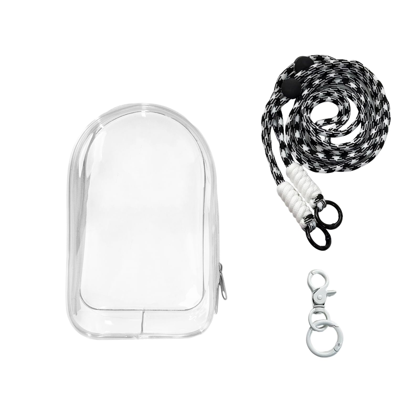 White Clear Figure Display Bag, 15cm/5.91in Crossbody Clear Display Bag
