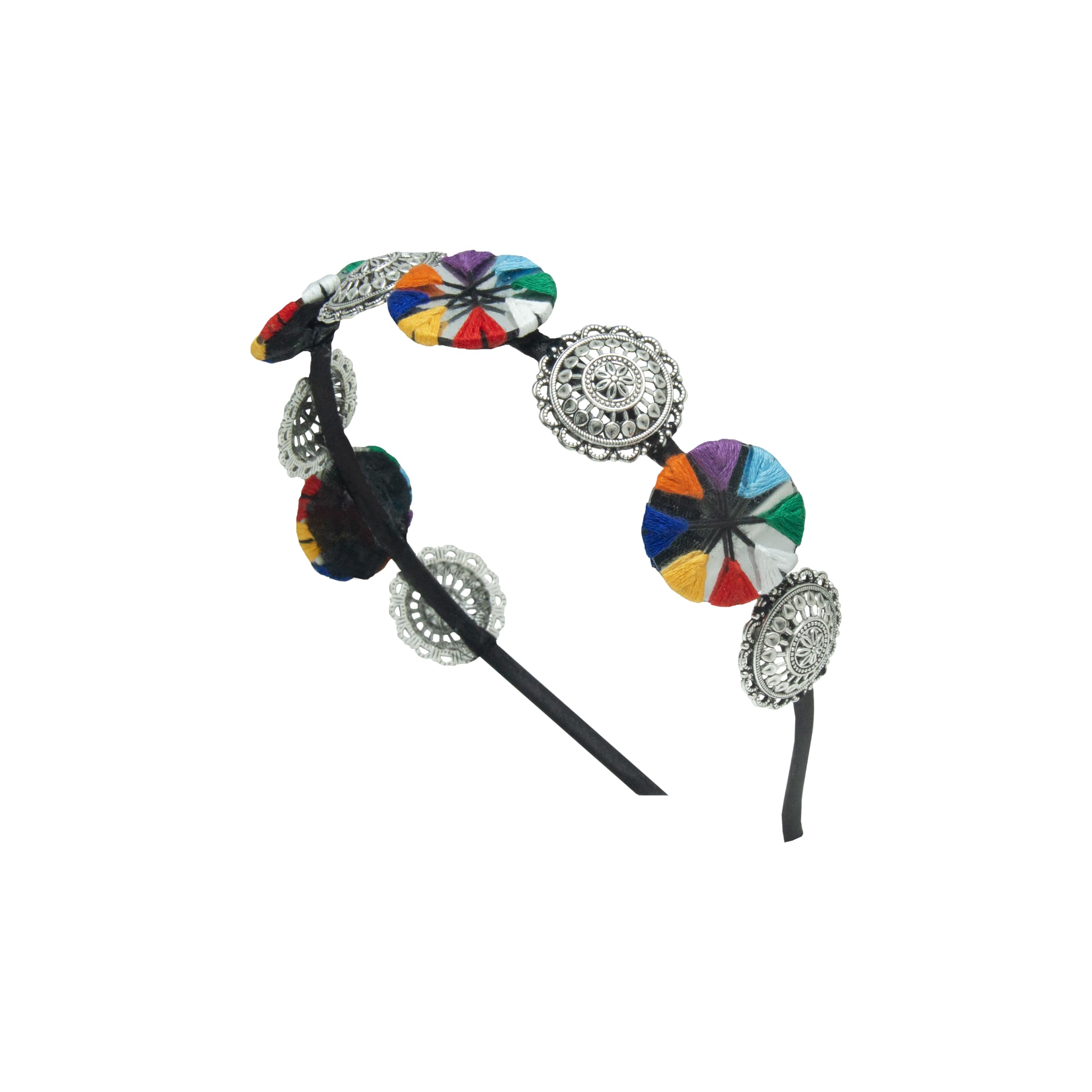 Handmade Handicraft Hairband For Girl And Women | Jewellery Accessories Wear On Occasion Of Navratri And Garba Festival (Multicolor) (B0DFVP9X6B) Amazon Price History, Amazon Price Tracker