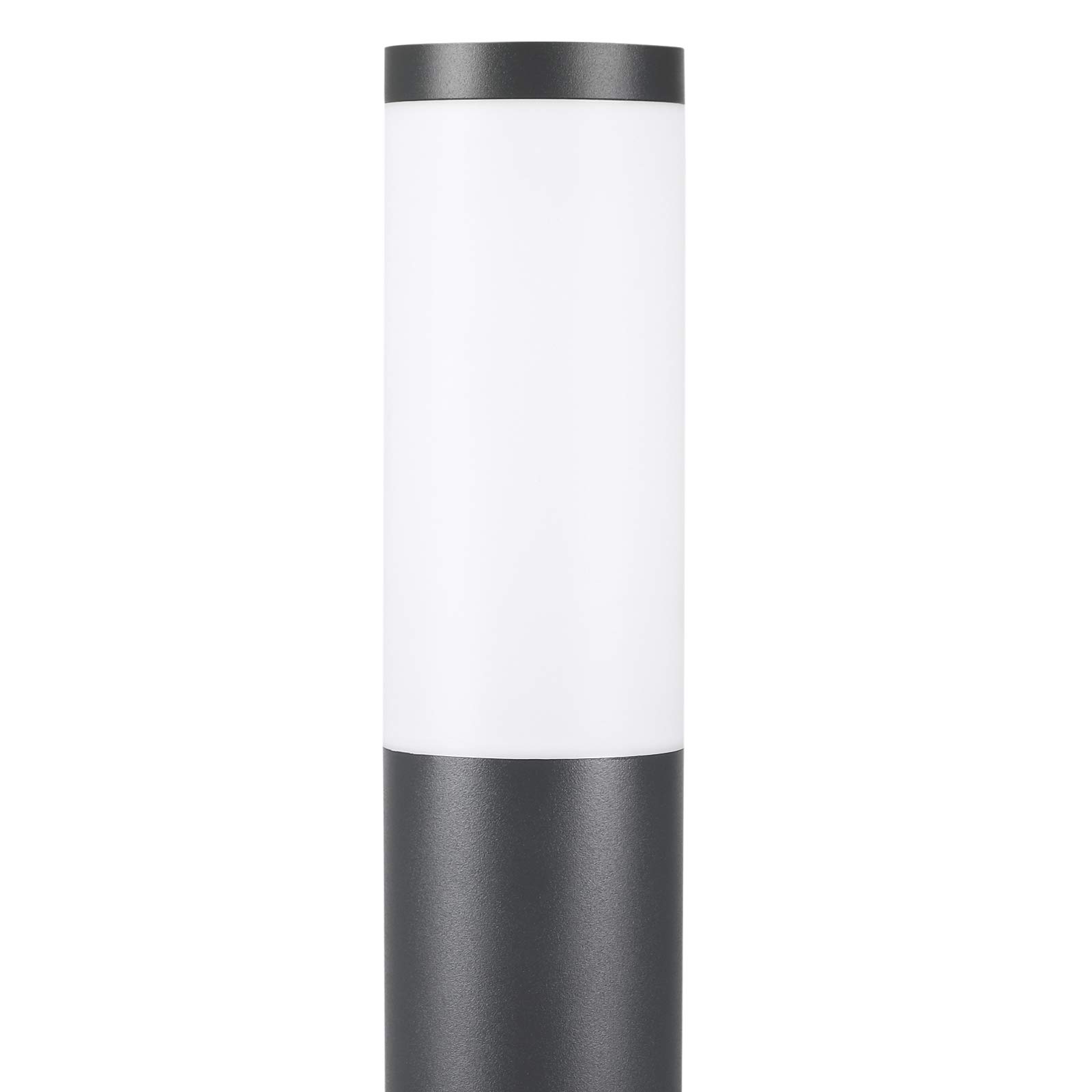 Monzana Lampadaire Dahlia Anthracite Luminaire extérieur E27 lampe sur pied Avec Prise Acier inoxydable jardin IP44 allée