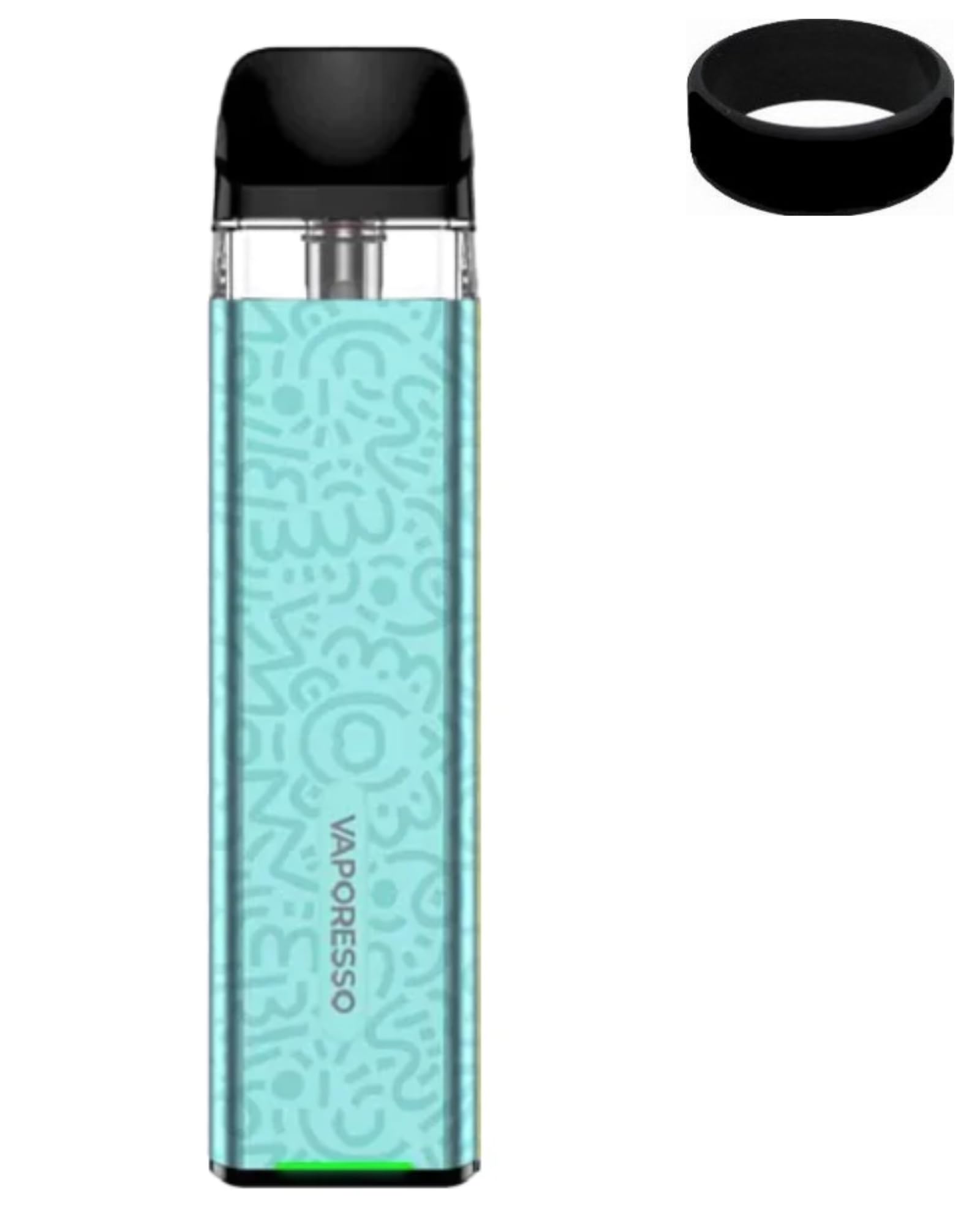 Xros 3 Mini Pod Vape Kit 2ml 16W Ecigarette Device Ecig Starter Kit Compatible With Vaporesso Xros Pods 1.0/0.6ohm/0.8ohm Nicotine Free (Aqua Green)