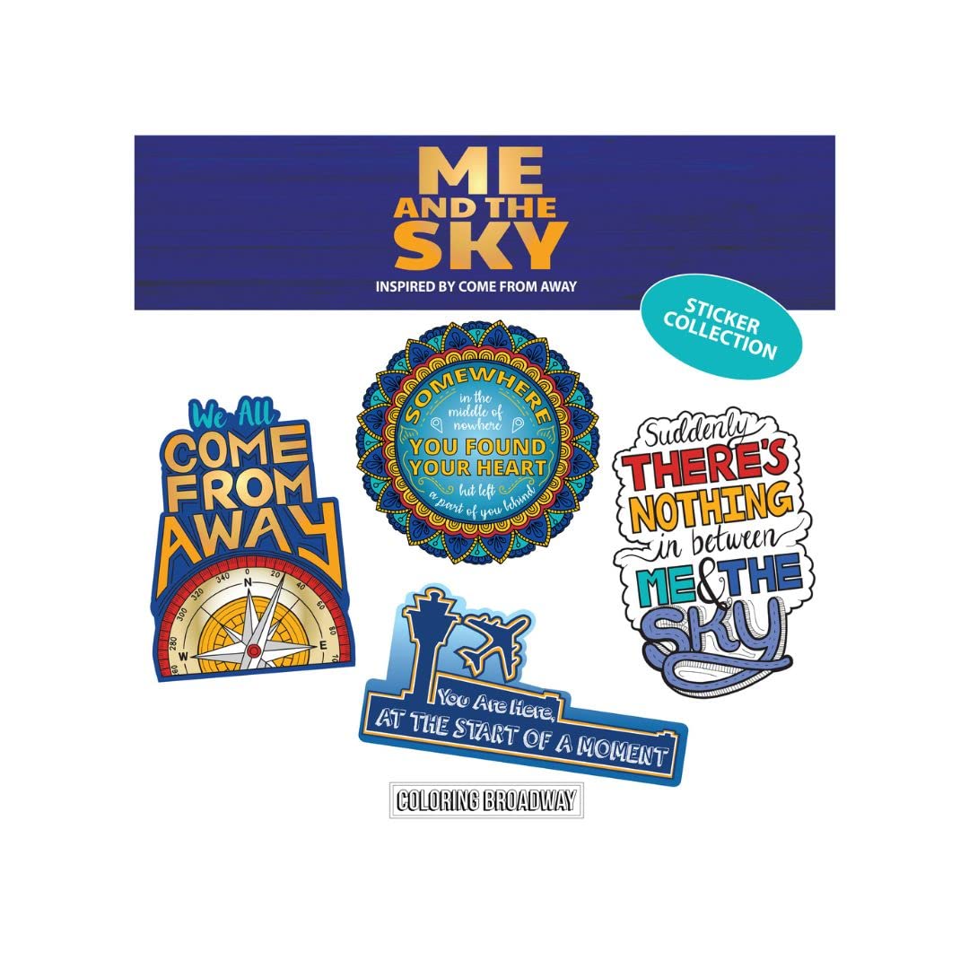 Stickers Come from Away en vinyle sans bulles 7,6 cm pour une pose parfaite