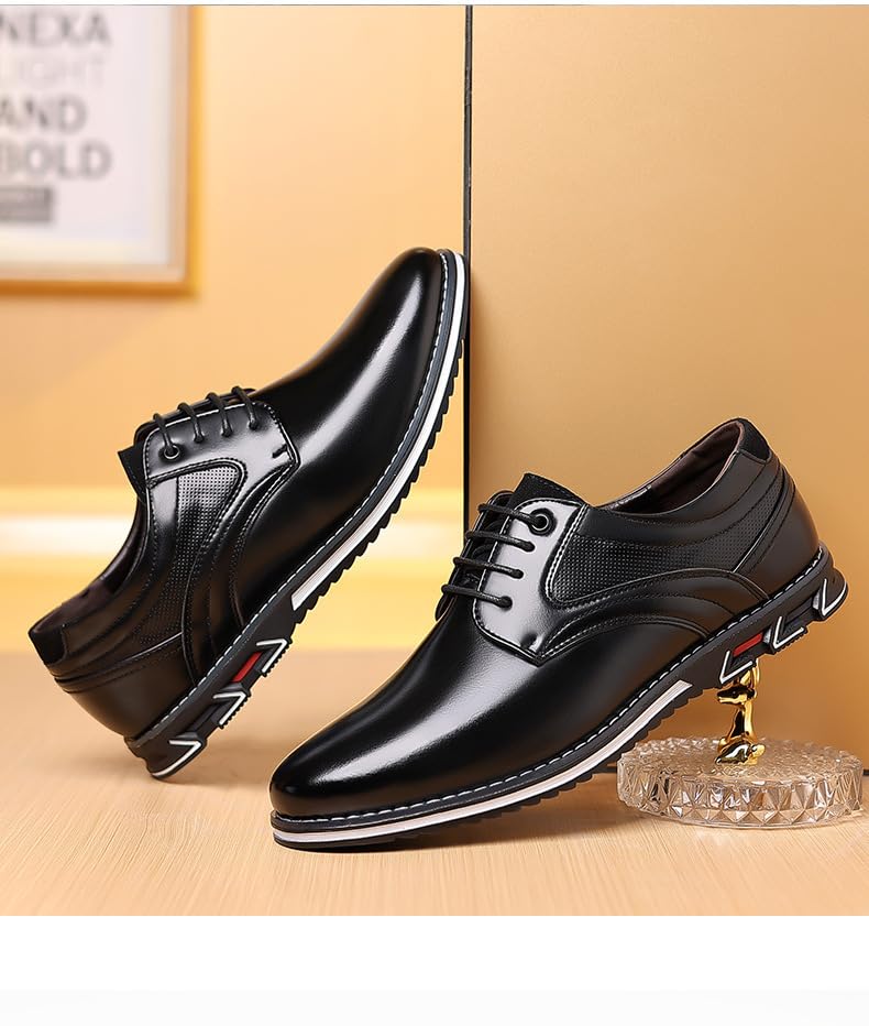 Men's Dress Shoes Comfort Soft Men Oxford Leather Shoes Business Office Loafers Derby Orthopedic Fashion Sneakers3