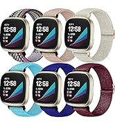 Chinbersky 6 Pack Armband Kompatibel mit Fitbit Versa 3 Armband/Fitbit Versa 4 Armband/Fitbit Sen...