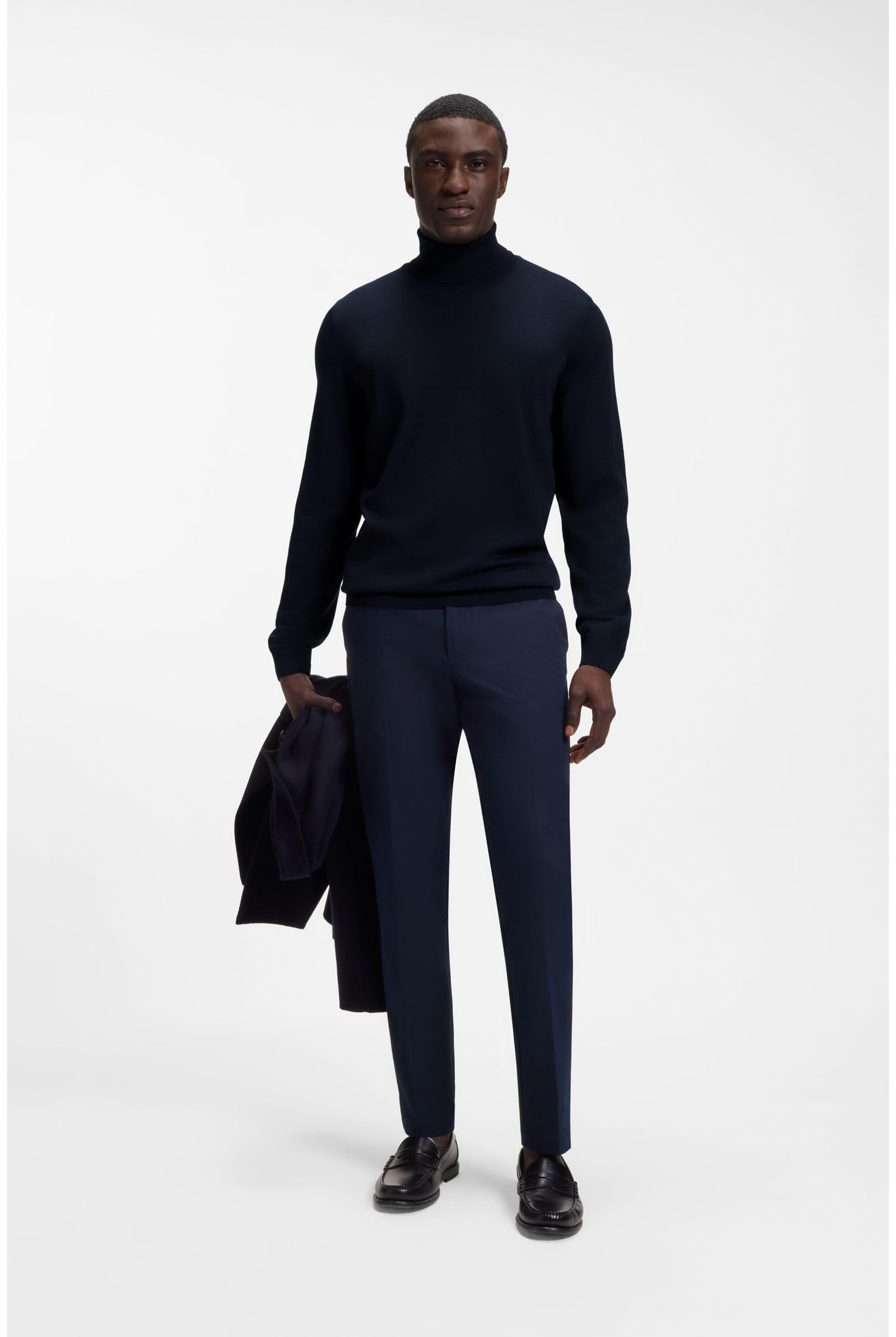BOSS Maglia Collo Alto in Lana Vergine | 5BHUA50468262 001 Nero