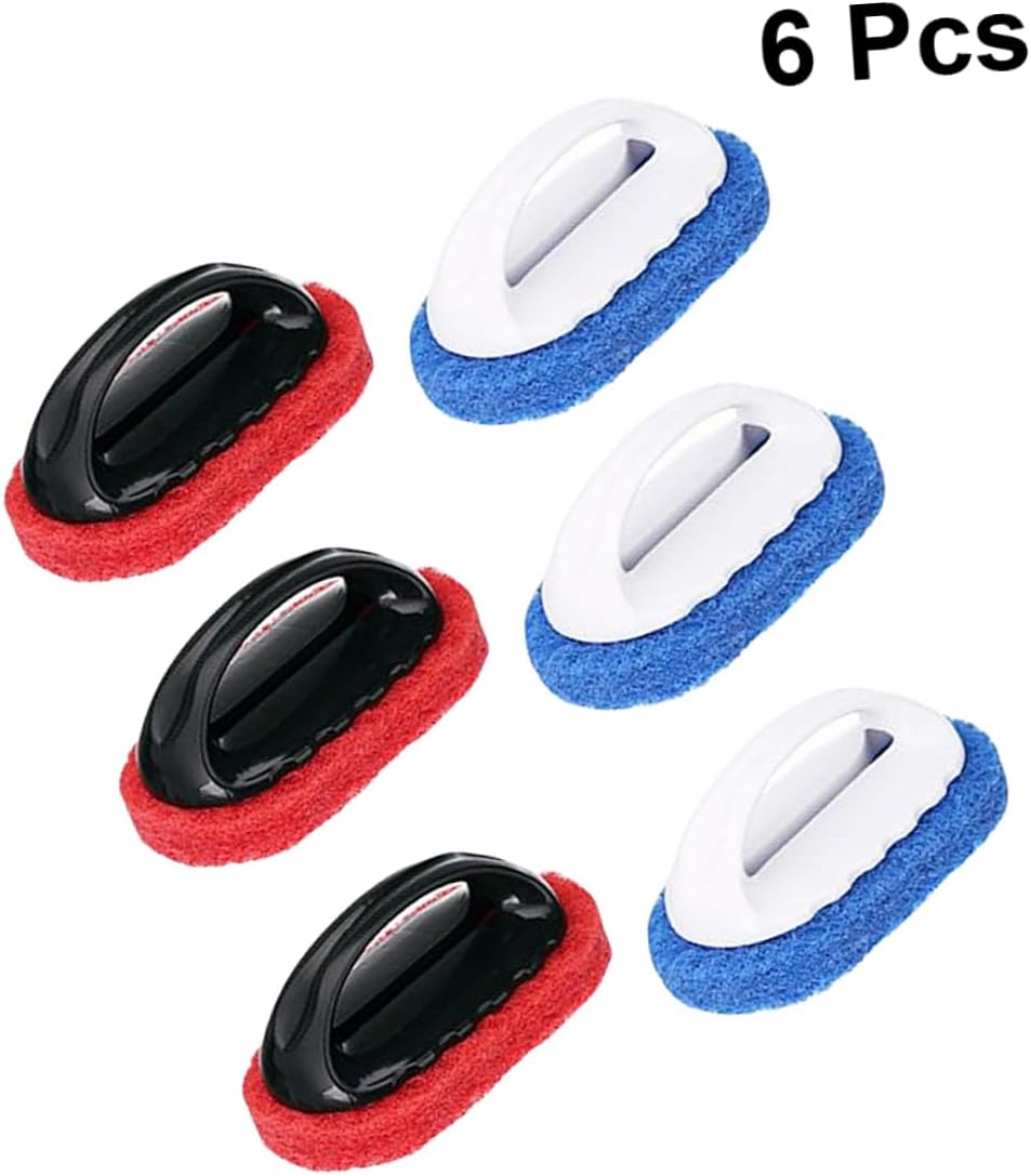 Gatuida 12pcs Handle Decontamination Sponge Wiper Cleaning Brush for Home Bathroom and Kitchen Soft Brushes for Tile Floor and Bathtub Cleaning