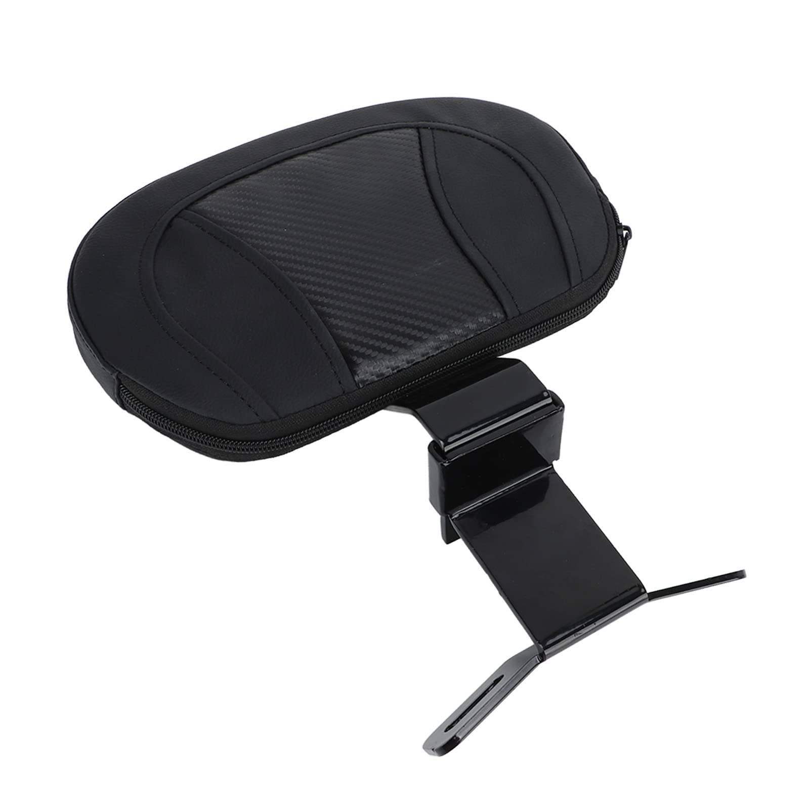 Schienale del sedile del passeggero della moto, supporto solido e confortevole, equilibrio stabile, rimovibile, universale per moto (nero), schienali