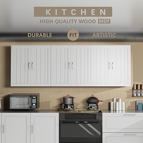 Miniatura 2 de Botiquín de almacenamiento montado en la pared para baño, armario de almacenamiento sobre el inodoro con puertas dobles y estante ajustable para