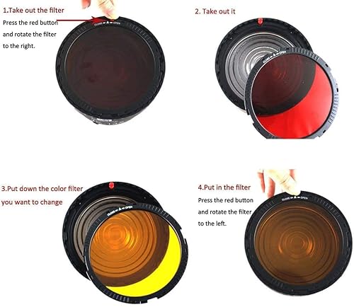 Miniatura 2 de NG-10X Bowens Mount Fresnel Adaptador de enfoque de lente Fresnel Spot S-Mount Adaptador 10-40 5X más brillante para Godox sl-60w Bowens Mount